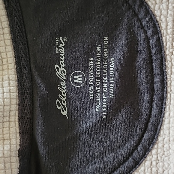 Eddie Bauer Cream Waffle Pattern pullover Size M - Picture 5 of 8